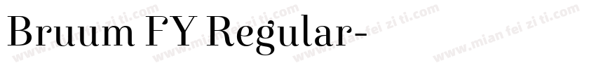 Bruum FY Regular字体转换